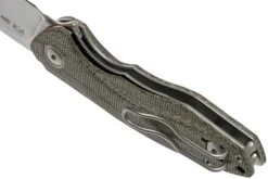 MKM Timavo VP02-GC Green Canvas Micarta Stonewash Couteau De Poche, Voxnaes Design -Optimal Couteaux Magasin MMK VP02 GC 05 mkm knives