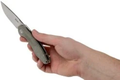 MKM Timavo VP02-GC Green Canvas Micarta Stonewash Couteau De Poche, Voxnaes Design -Optimal Couteaux Magasin MMK VP02 GC 08 mkm knives