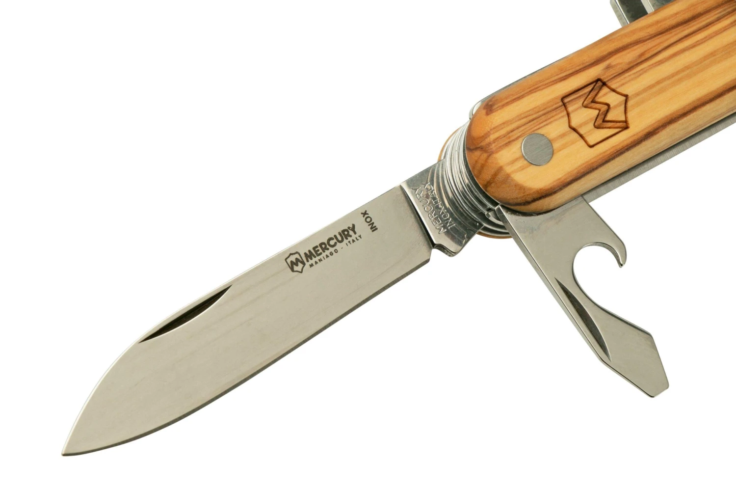 Mercury Multi-Tool Knife 913-8LC Olive Wood, 8 Fonctions, Couteau De Poche 2 Mercury Multi-Tool Knife 913-8LC Olive Wood, 8 Fonctions, Couteau De Poche – Image 2