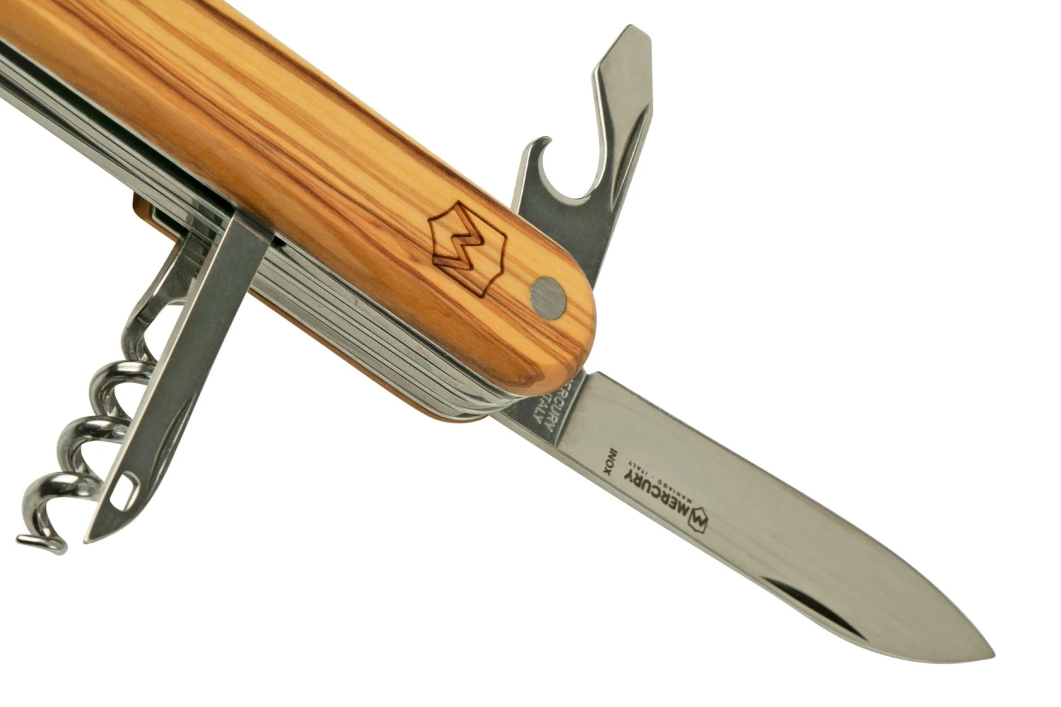Mercury Multi-Tool Knife 913-8LC Olive Wood, 8 Fonctions, Couteau De Poche 4 Mercury Multi-Tool Knife 913-8LC Olive Wood, 8 Fonctions, Couteau De Poche – Image 4