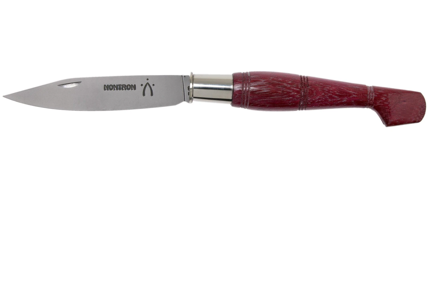 Nontron No. 25 Turning Ferrule, Amarante, Clog Shape NN25AMA Couteau De Poche 1 Nontron No. 25 Turning Ferrule, Amarante, Clog Shape NN25AMA Couteau De Poche