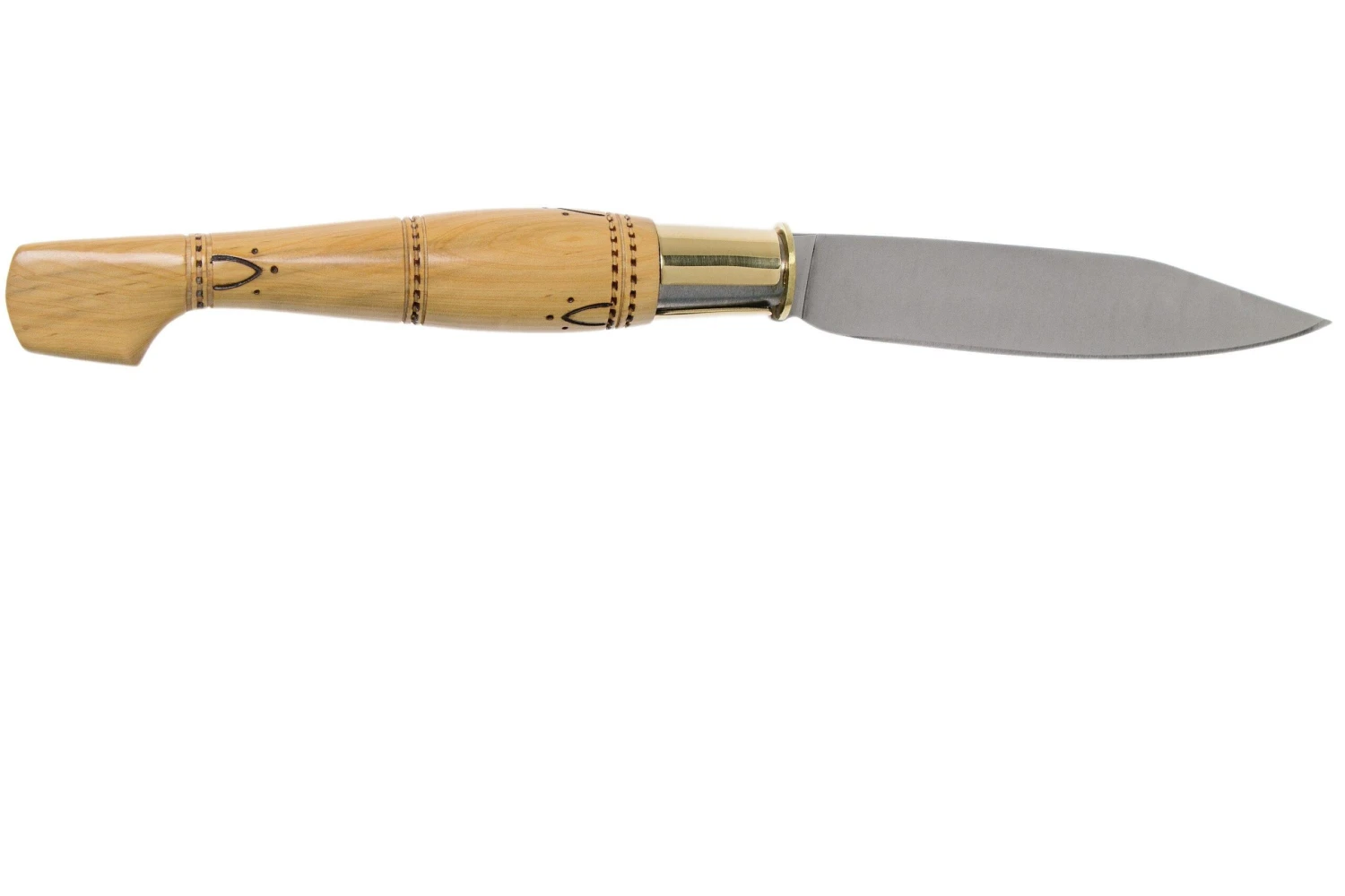 Nontron No. 25 Turning Ferrule, Boxwood, Clog Shape NN25 Couteau De Poche 2 Nontron No. 25 Turning Ferrule, Boxwood, Clog Shape NN25 Couteau De Poche – Image 2