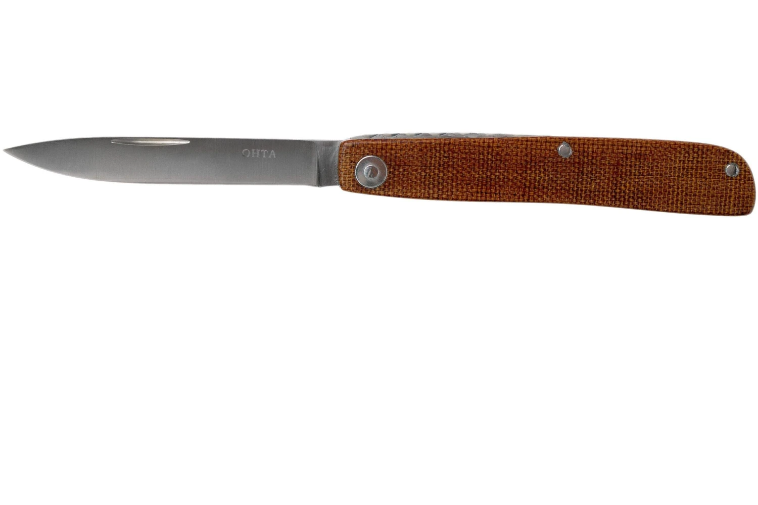Ohta OLF SS FK Ohta Light Folder Couteau De Poche, Natural Canvas Micarta 1 Ohta OLF SS FK Ohta Light Folder Couteau De Poche, Natural Canvas Micarta