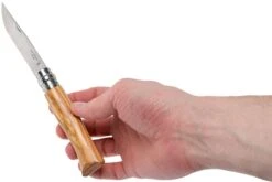 Opinel Couteau De Poche No. 8 Gamme De Luxe Avec étui En Cuir, Olivier 18 Opinel Couteau De Poche No. 8 Gamme De Luxe Avec étui En Cuir, Olivier -Optimal Couteaux Magasin OP001004 08 opinel v201903