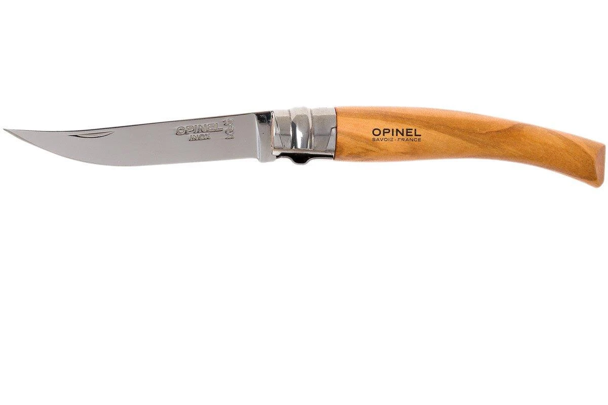 Opinel Slim Line No. 8, Olivier, Couteau De Poche 1 Opinel Slim Line No. 8, Olivier, Couteau De Poche