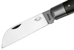 Otter Anchor Knife 172 LB Large Carbon, Smoked Oak, Stainless Anchor, Leather Strap, Couteau De Poche -Optimal Couteaux Magasin OR172LB 03 otter