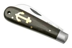 Otter Anchor Knife 174 R ML Small Stainless, Grenadilla Brass Anchor, Couteau De Poche -Optimal Couteaux Magasin OR174RML 06 otter