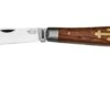 Otter Anchor Knife 174 Small Carbon, Sapeli, Brass Anchor, Couteau De Poche
