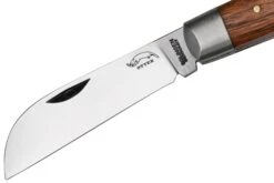 Otter Anchor Knife 174 Small Carbon, Sapeli, Brass Anchor, Couteau De Poche -Optimal Couteaux Magasin OR174 03 otter