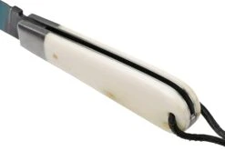 Otter Anchor Knife SET 173 KN Large Blued Carbon, Bone, Brass Anchor, Leather Strap Couteau De Poche -Optimal Couteaux Magasin ORSET173KN 04 otter