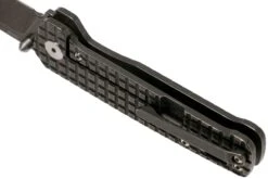 QSP Knife Penguin QS130-OFRG Textured Titanium, Blackwashed 154CM Couteau De Poche -Optimal Couteaux Magasin QS130 OFRG 05 qsp knife