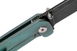 QSP Knife Penguin QS130-Y Titanium, 154CM Blackwashed Couteau De Poche -Optimal Couteaux Magasin QS130 Y 06 qsp knife