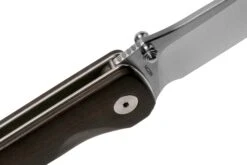 QSP Knife Hawk QS131-P1 Ebony Wood, Satin, Couteau De Poche -Optimal Couteaux Magasin QS131 P1 06 qsp knife