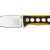 QSP Knife Canary QS141-A1 Stonewashed, Black Yellow G10, Couteau De Cou