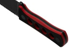 QSP Knife Canary QS141-B2 Blackwashed, Black Red G10, Couteau De Cou -Optimal Couteaux Magasin QS141 B2 04 qsp