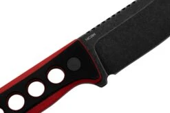 QSP Knife Canary QS141-B2 Blackwashed, Black Red G10, Couteau De Cou -Optimal Couteaux Magasin QS141 B2 05 qsp