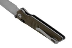 Real Steel Sacra, 7711G Green Micarta, Stonewashed K110 Couteau De Poche -Optimal Couteaux Magasin RL7711G 04 realsteel