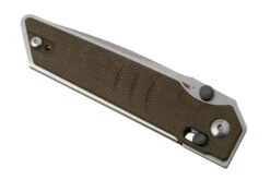 Real Steel Sacra, 7711G Green Micarta, Stonewashed K110 Couteau De Poche -Optimal Couteaux Magasin RL7711G 06 realsteel
