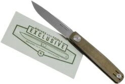 Real Steel G-Slip Compact 7865 Green Micarta Knivesandtools Exclusive Slipjoint Couteau De Poche, Ostap Hel Design -Optimal Couteaux Magasin RL7865 08 real steel kato exclusive