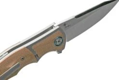 Reate Mini Crossroads M390, Brown Micarta MCR-BRM Couteau De Poche, Kirby Lambert Design -Optimal Couteaux Magasin RT MCR BRM 07 reate