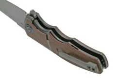 Reate Mini Crossroads M390, Brown Micarta MCR-BRM Couteau De Poche, Kirby Lambert Design -Optimal Couteaux Magasin RT MCR BRM 08 reate