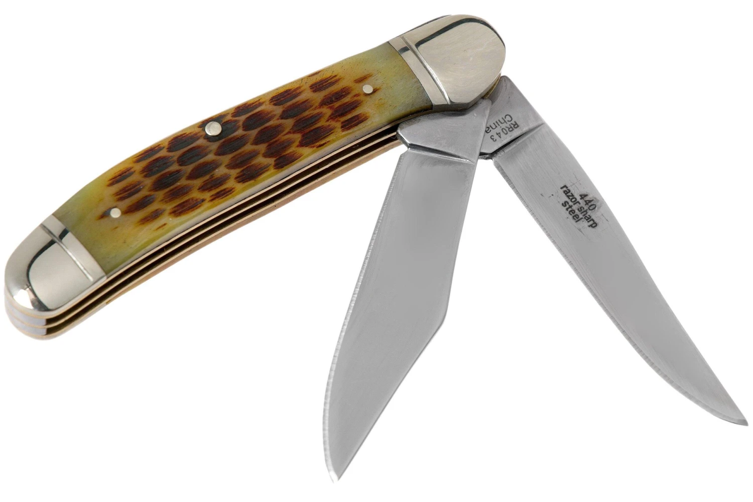 Rough Ryder Copperhead Amber Bone RR043 Couteau De Poche Slipjoint 2 Rough Ryder Copperhead Amber Bone RR043 Couteau De Poche Slipjoint – Image 2