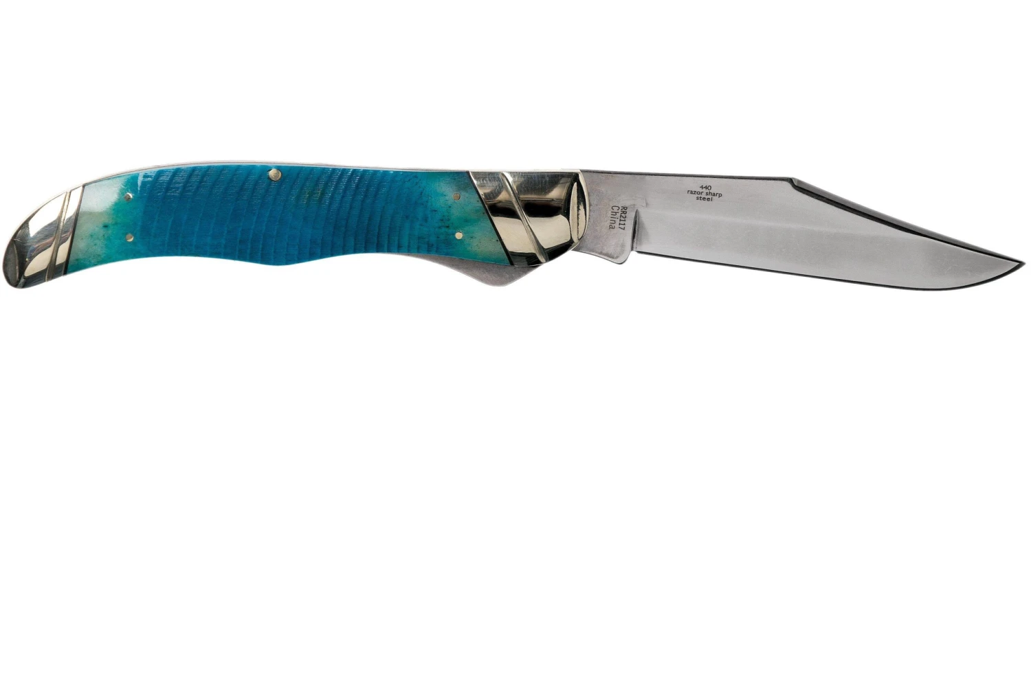 Rough Ryder Black & Blue Folding Hunter RR2117 Couteau De Poche 2 Rough Ryder Black & Blue Folding Hunter RR2117 Couteau De Poche – Image 2