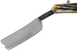 Rough Ryder Folding Razor Cinnamon Stag RR2159 Damascus Rasoir Coupe-choux -Optimal Couteaux Magasin RY2159 03 rough ryder