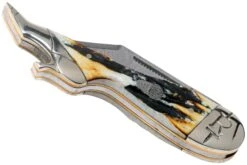 Rough Ryder Lady Leg Knife Cinnamon Stag RR2162 Damascus Slipjoint Couteau De Poche 8 Rough Ryder Lady Leg Knife Cinnamon Stag RR2162 Damascus Slipjoint Couteau De Poche -Optimal Couteaux Magasin RY2162 04 rough ryder