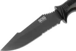SOG Seal Strike Black, Deluxe Sheath SS1003-CP -Optimal Couteaux Magasin SOG SS1003 CP 03 sog seal strike sog ss1003 cp 03