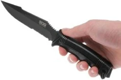 SOG Seal Strike Black, Deluxe Sheath SS1003-CP -Optimal Couteaux Magasin SOG SS1003 CP 10 sog seal strike sog ss1003 cp 10