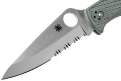Spyderco Endura 4 Foliage Green C10PSFG Partly Serrated Couteau De Poche -Optimal Couteaux Magasin SPC10PSFG 03 spyderco