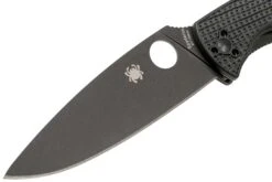 Spyderco Resilience Lightweight Black C142PBBK FRN Couteau De Poche -Optimal Couteaux Magasin SPC142PBBK 03 spyderco