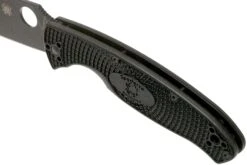 Spyderco Resilience Lightweight Black C142PBBK FRN Couteau De Poche -Optimal Couteaux Magasin SPC142PBBK 07 spyderco