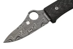 Spyderco SpyOpera C255CFPD Carbon Fiber, Damasteel, Sprint Run, Couteau De Poche -Optimal Couteaux Magasin SPC255CFPD 03 spyderco