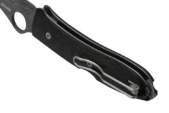 Spyderco SpyOpera C255CFPD Carbon Fiber, Damasteel, Sprint Run, Couteau De Poche -Optimal Couteaux Magasin SPC255CFPD 04 spyderco