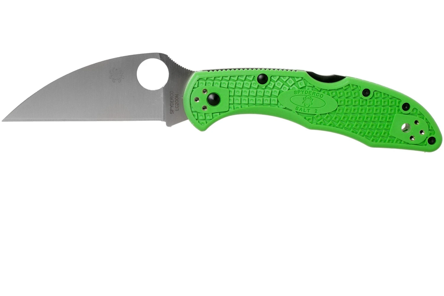 Spyderco Salt 2 Green Wharncliffe LC200N C88FPWCGR2 Couteau De Poche 1 Spyderco Salt 2 Green Wharncliffe LC200N C88FPWCGR2 Couteau De Poche