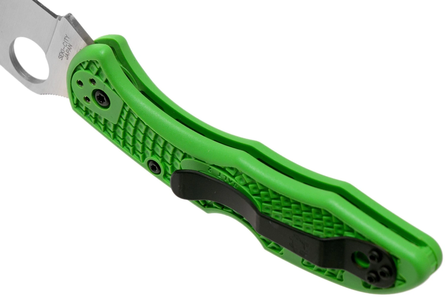 Spyderco Salt 2 Green Wharncliffe LC200N C88FPWCGR2 Couteau De Poche 5 Spyderco Salt 2 Green Wharncliffe LC200N C88FPWCGR2 Couteau De Poche – Image 5