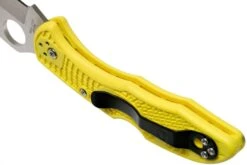 Spyderco Delica Salt 2 Wharncliffe C88PWCYL2 Couteau De Poche -Optimal Couteaux Magasin SPC88PWCYL2 05 spyderco