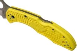 Spyderco Delica Salt 2 Wharncliffe C88PWCYL2 Couteau De Poche -Optimal Couteaux Magasin SPC88PWCYL2 07 spyderco