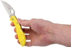 Spyderco Delica Salt 2 Wharncliffe C88PWCYL2 Couteau De Poche -Optimal Couteaux Magasin SPC88PWCYL2 08 spyderco