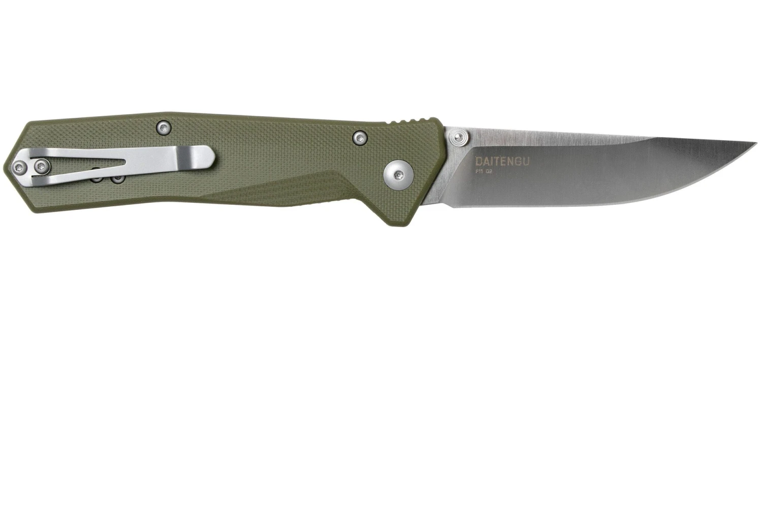 Steel Will Daitengu F11-02 OD-Green G10, Satin, Couteau De Poche 2 Steel Will Daitengu F11-02 OD-Green G10, Satin, Couteau De Poche – Image 2