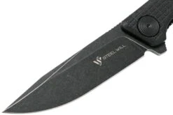 Steel Will Shaula F61-08 Black, Blackwashed Couteau De Poche -Optimal Couteaux Magasin SWK F61 08 03 steel will knives