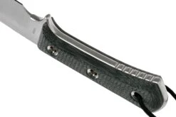 TRC Knives Apocalypse, Elmax, Black Canvas Micarta, Couteau De Survie -Optimal Couteaux Magasin TI AP MICBK 04 trc knives