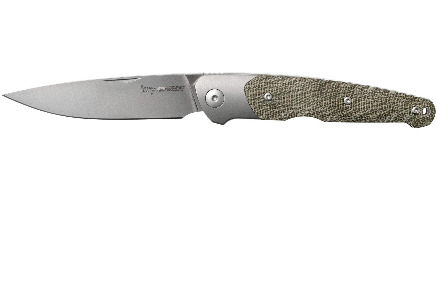 Viper Key V5978CV Bolster Green Canvas Micarta Couteau De Poche, Jesper Voxnaes Design 1 Viper Key V5978CV Bolster Green Canvas Micarta Couteau De Poche, Jesper Voxnaes Design