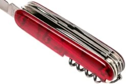 Victorinox Huntsman Rouge Transparent 1.3713.T Couteau Suisse -Optimal Couteaux Magasin VT1 3713 T 03 victorinox vt1 3713 t 03
