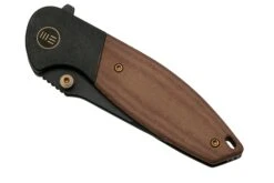 WE Knife Nitro Mini WE22015-4, Black Titanium, Brown Micarta Inlay, CPM 20CV Couteau De Poche -Optimal Couteaux Magasin WKWE22015 4 06 weknive