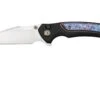 WE Knife Ziffius, WE22024D-2 Limited Edition, Integral Flamed Titanium Spacer, CPM 20CV Couteau De Poche