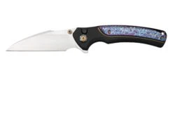 WE Knife Ziffius, WE22024D-2 Limited Edition, Integral Flamed Titanium Spacer, CPM 20CV Couteau De Poche