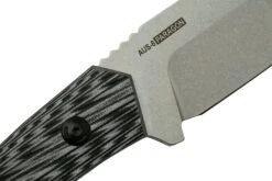 Willumsen Paragon DL22TGR Grey Black G10, AUS-8, Couteau Fixe -Optimal Couteaux Magasin WNDL22TGR 05 willumsen